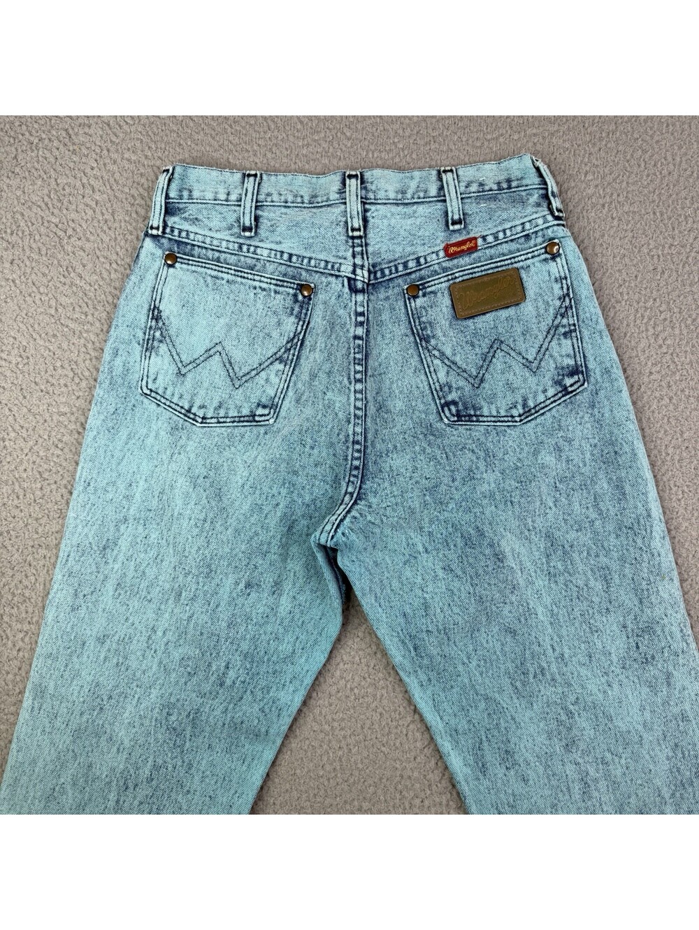 Vintage Wrangler Jeans Womens Sz 11 (28x36) Acid Blue Slim Straight High Rise